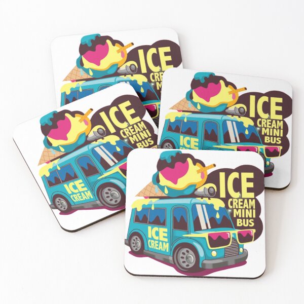 Item preview, Ice Cream Mini Bus designed and sold by MisaArtShop.