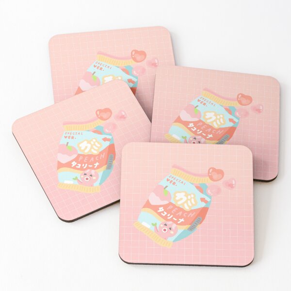 Item preview, marina peach gummies designed and sold by HoneyMilkHive.