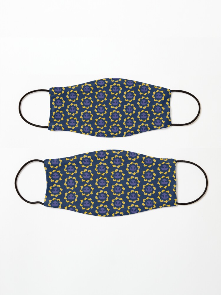 Alternate view of I am a Night Owl Doomed to the Life of an Early Bird, Sub Pattern (Blue) Mask