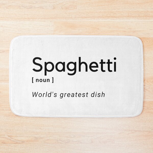 Item preview, Spaghetti: Meaning. Pasta lover designed and sold by daguilon.