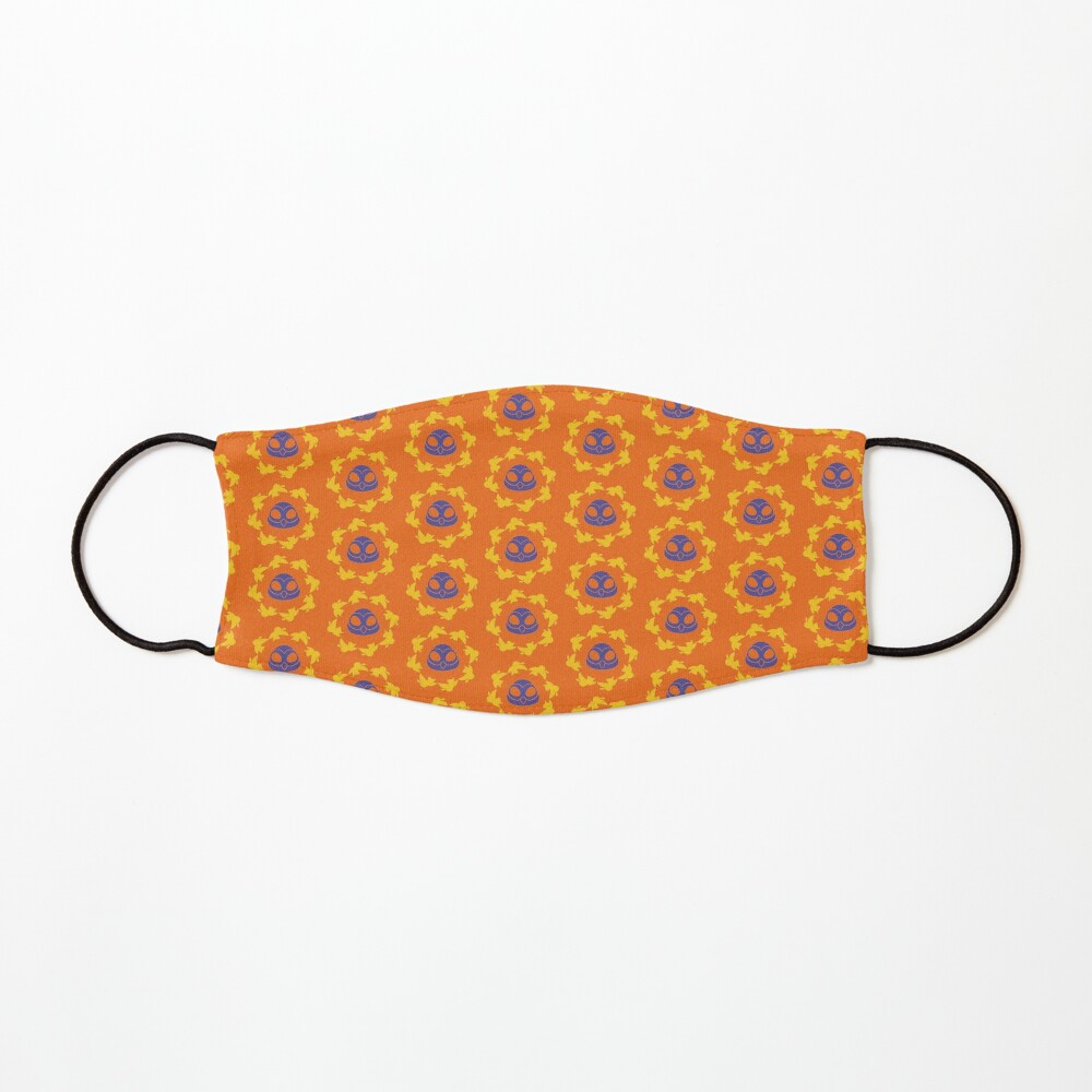 I am a Night Owl Doomed to the Life of an Early Bird, Sub Pattern (Orange) Mask