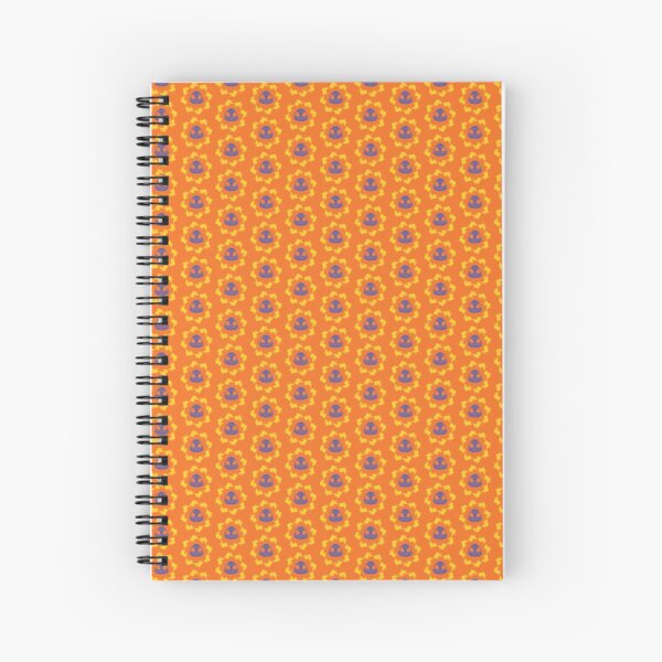 I am a Night Owl Doomed to the Life of an Early Bird, Sub Pattern (Orange) Spiral Notebook
