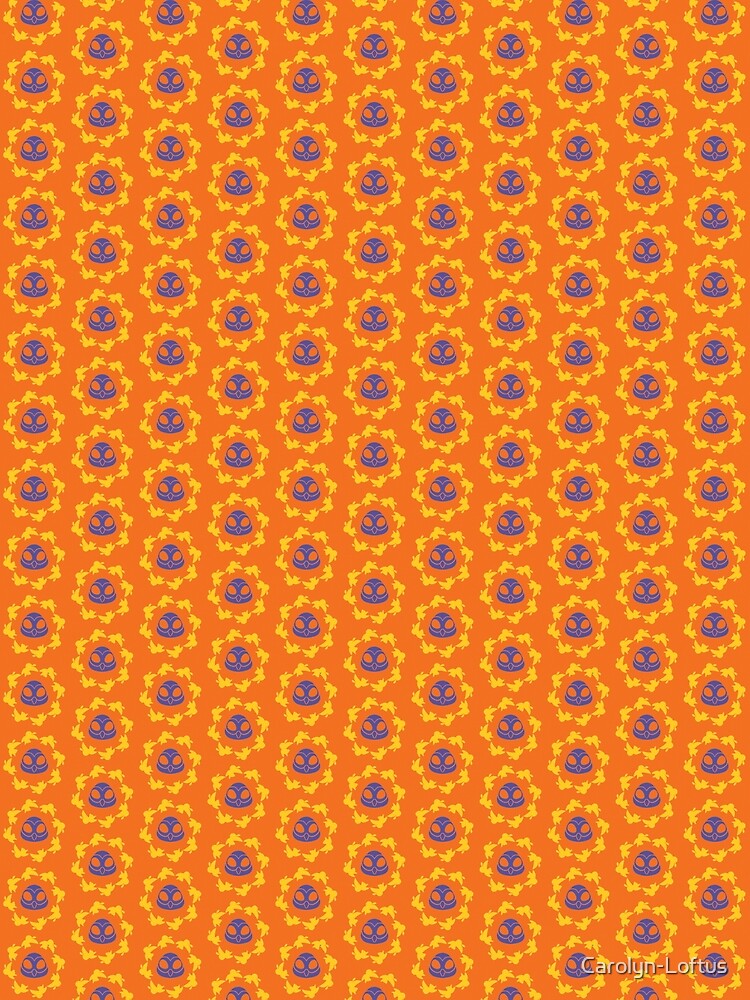 I am a Night Owl Doomed to the Life of an Early Bird, Sub Pattern (Orange) by Carolyn-Loftus
