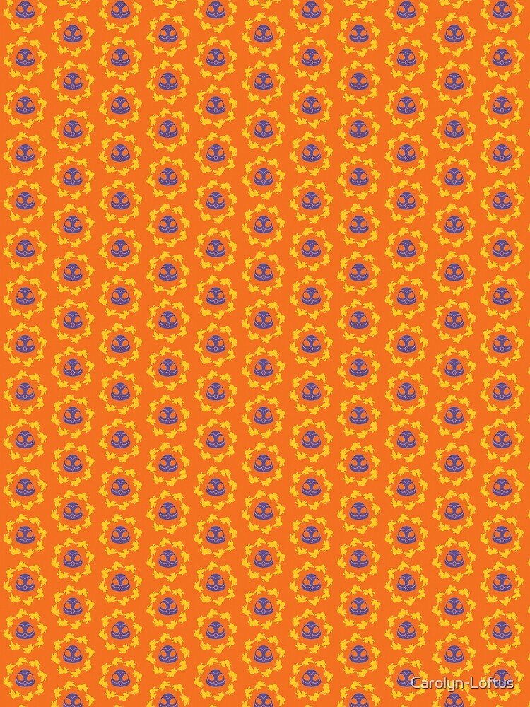 I am a Night Owl Doomed to the Life of an Early Bird, Sub Pattern (Orange) by Carolyn-Loftus