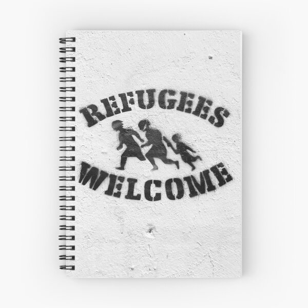 Item preview, Refugees welcome graffiti designed and sold by SunnyPortugal.
