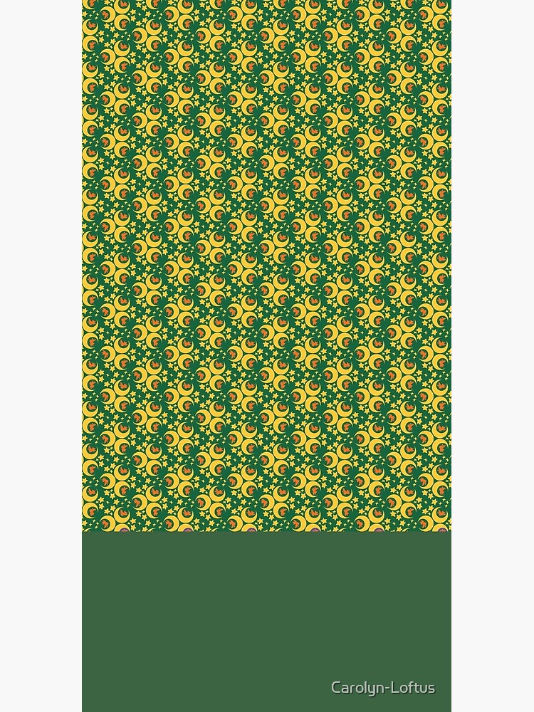 I am an Early Bird Doomed to the Life of a Night Owl, Main Pattern (Green) by Carolyn-Loftus