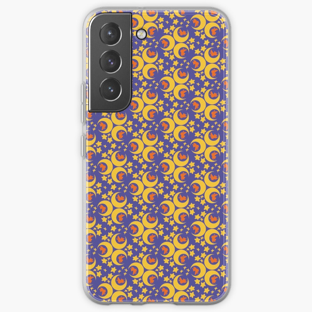 I am an Early Bird Doomed to the Life of a Night Owl, Main Pattern (Purple) Samsung Galaxy Phone Case
