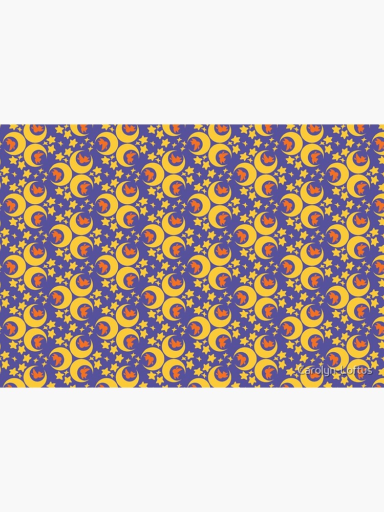 I am an Early Bird Doomed to the Life of a Night Owl, Main Pattern (Purple) by Carolyn-Loftus