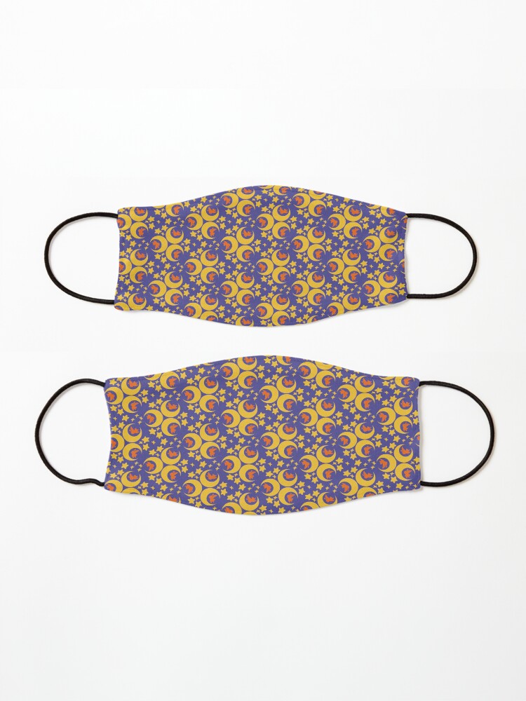 Alternate view of I am an Early Bird Doomed to the Life of a Night Owl, Main Pattern (Purple) Mask