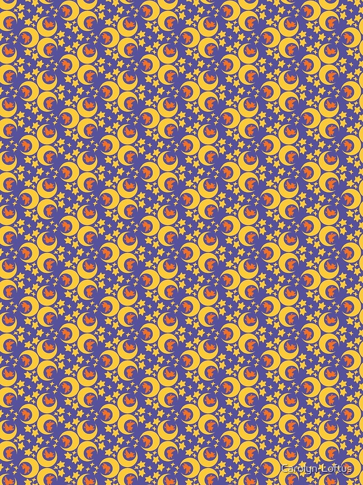 I am an Early Bird Doomed to the Life of a Night Owl, Main Pattern (Purple) by Carolyn-Loftus