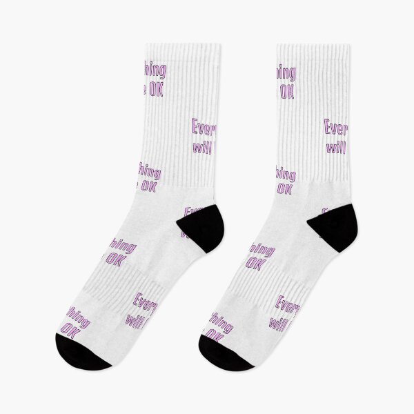 Item preview, Everything will be ok - pink designed and sold by Inspirationmotivation.