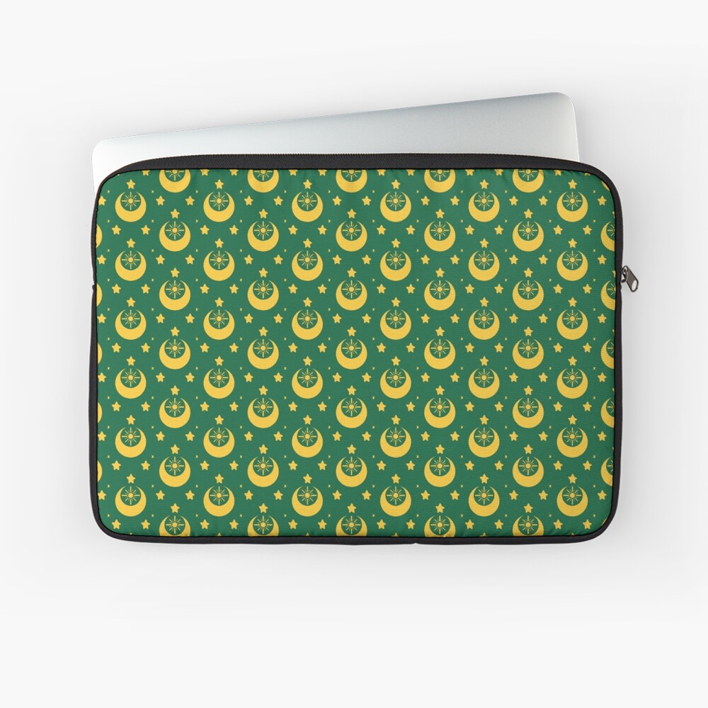 I am an Early Bird Doomed to the Life of a Night Owl, Sub Pattern (Green) Laptop Sleeve