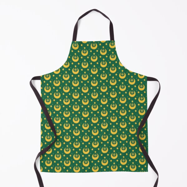 I am an Early Bird Doomed to the Life of a Night Owl, Sub Pattern (Green) Apron