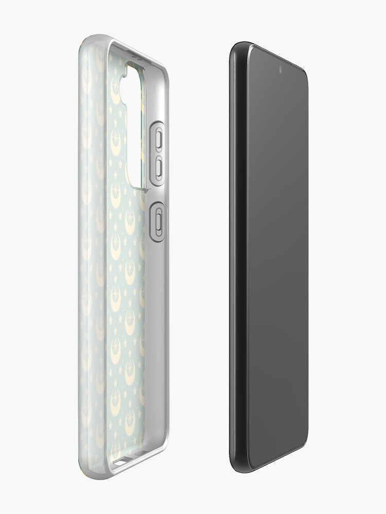 Alternate view of I am an Early Bird Doomed to the Life of a Night Owl, Sub Pattern (Green) Samsung Galaxy Phone Case