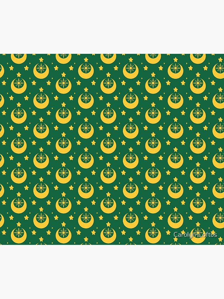 I am an Early Bird Doomed to the Life of a Night Owl, Sub Pattern (Green) by Carolyn-Loftus