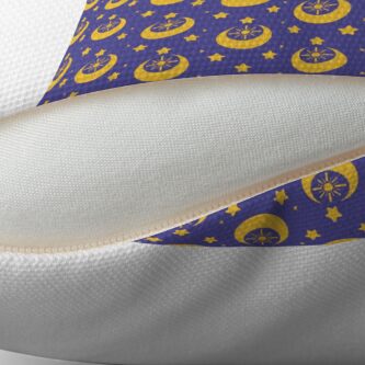 Alternate view of I am an Early Bird Doomed to the Life of a Night Owl, Sub Pattern (Purple) Throw Pillow