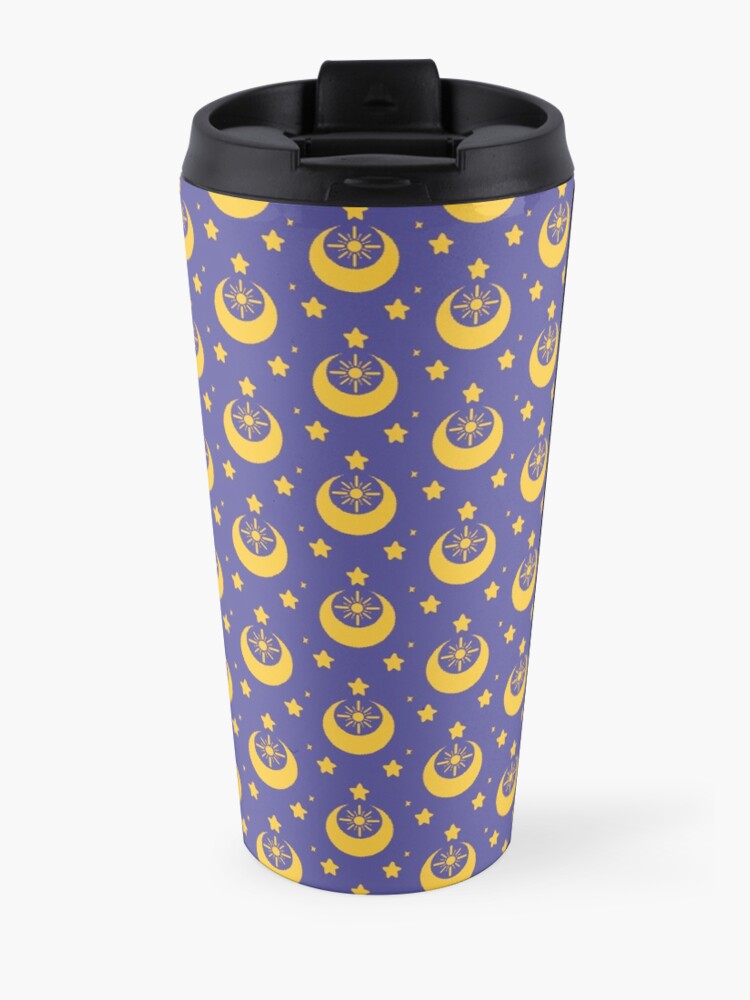 Alternate view of I am an Early Bird Doomed to the Life of a Night Owl, Sub Pattern (Purple) Travel Mug