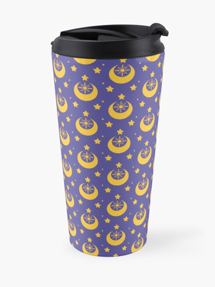 Alternate view of I am an Early Bird Doomed to the Life of a Night Owl, Sub Pattern (Purple) Travel Mug