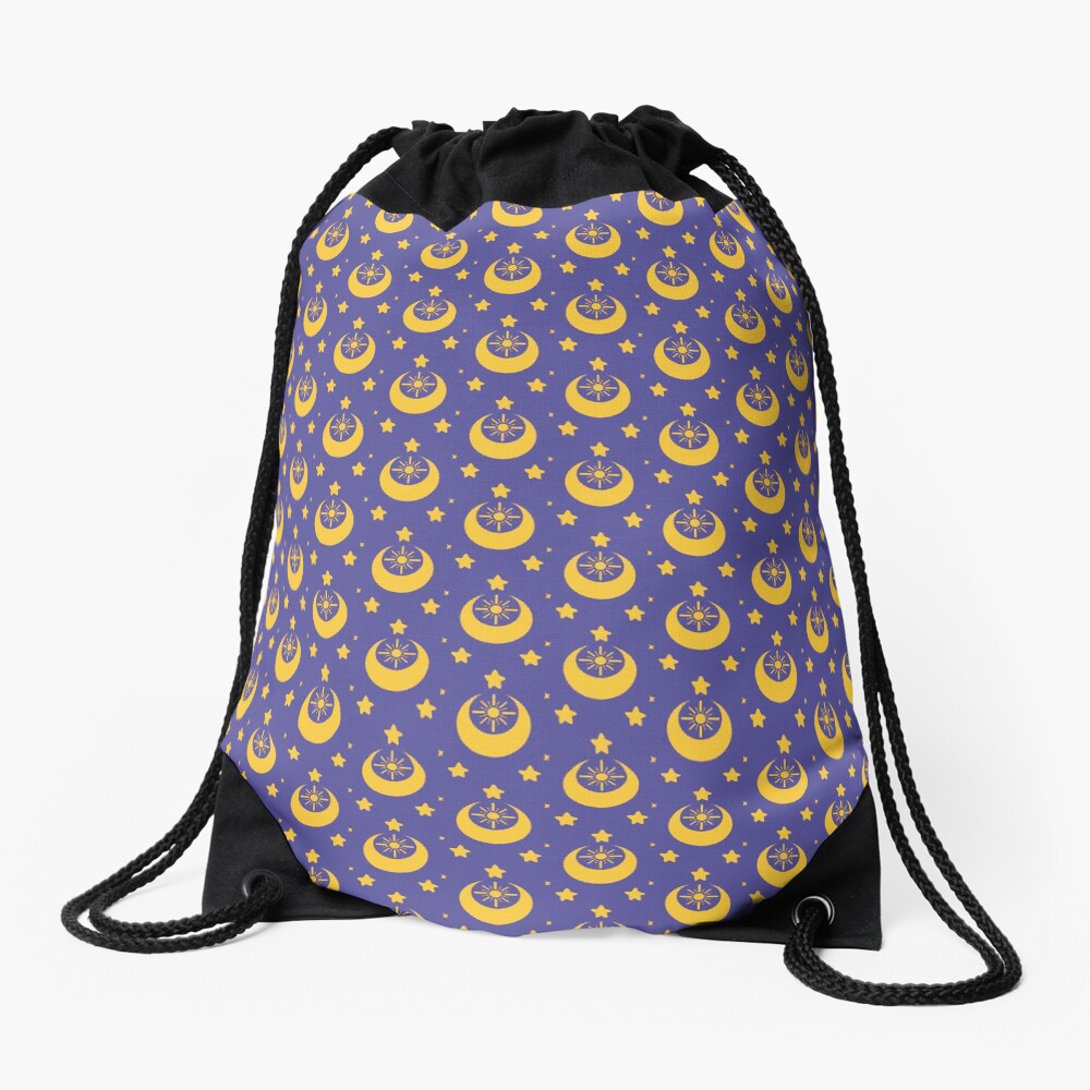 I am an Early Bird Doomed to the Life of a Night Owl, Sub Pattern (Purple) Drawstring Bag