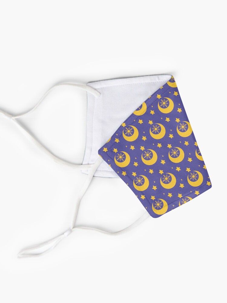 Alternate view of I am an Early Bird Doomed to the Life of a Night Owl, Sub Pattern (Purple) Mask