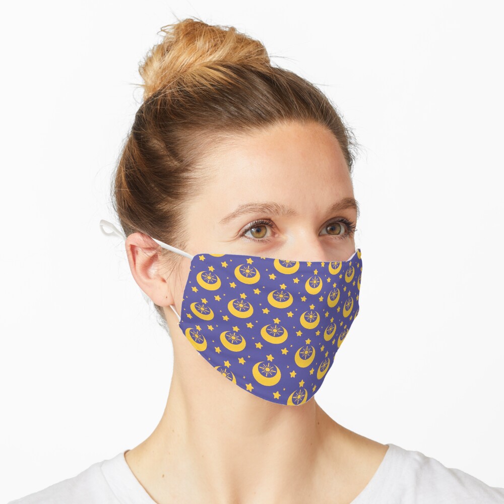 I am an Early Bird Doomed to the Life of a Night Owl, Sub Pattern (Purple) Mask
