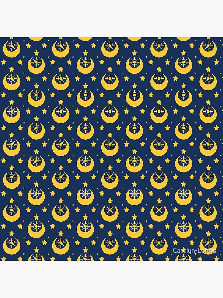 I am an Early Bird Doomed to the Life of a Night Owl, Sub Pattern (Blue) by Carolyn-Loftus
