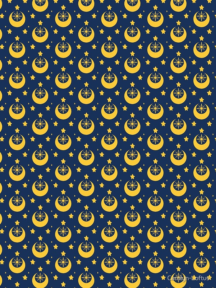 I am an Early Bird Doomed to the Life of a Night Owl, Sub Pattern (Blue) by Carolyn-Loftus
