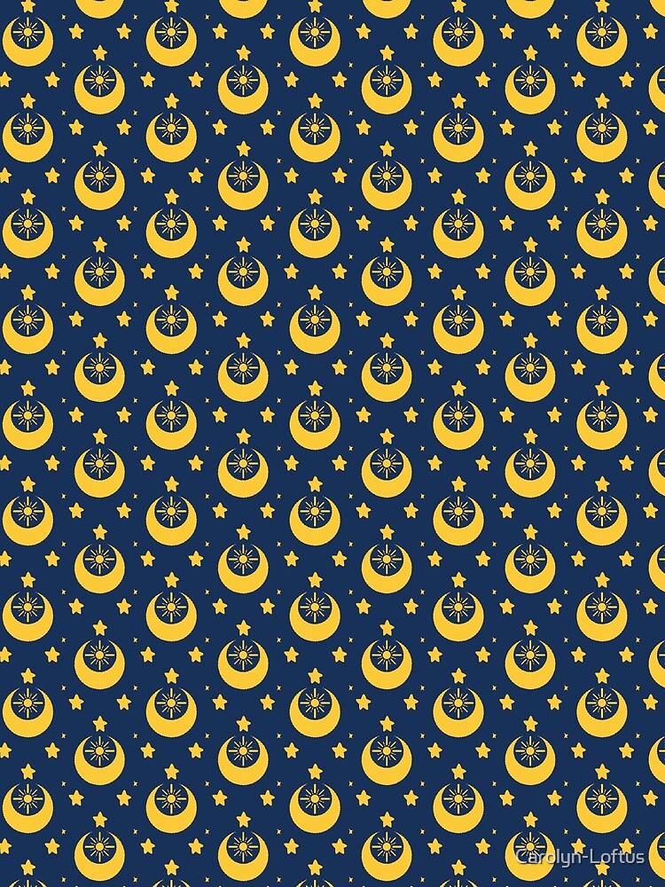 I am an Early Bird Doomed to the Life of a Night Owl, Sub Pattern (Blue) by Carolyn-Loftus