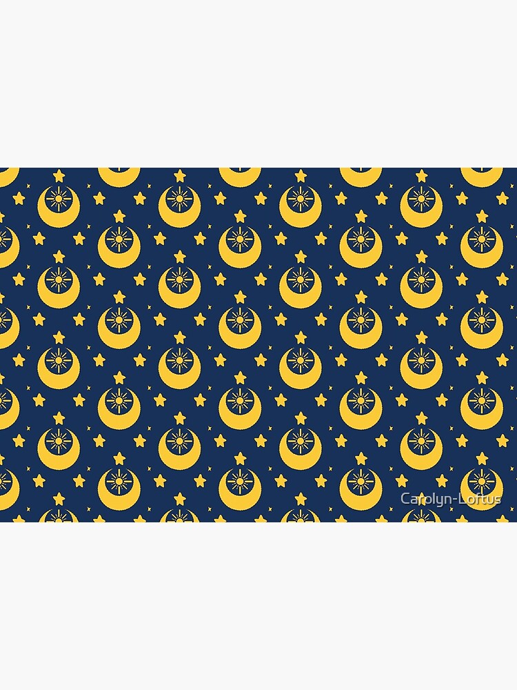 I am an Early Bird Doomed to the Life of a Night Owl, Sub Pattern (Blue) by Carolyn-Loftus