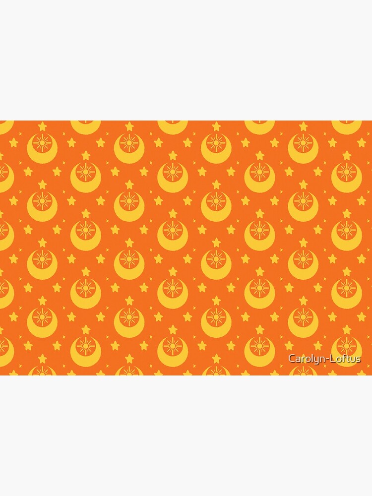 I am an Early Bird Doomed to the Life of a Night Owl, Sub Pattern (Orange) by Carolyn-Loftus