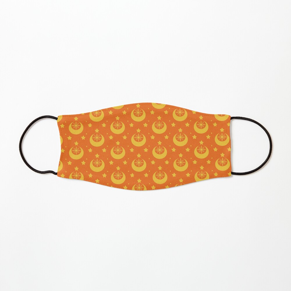 I am an Early Bird Doomed to the Life of a Night Owl, Sub Pattern (Orange) Mask