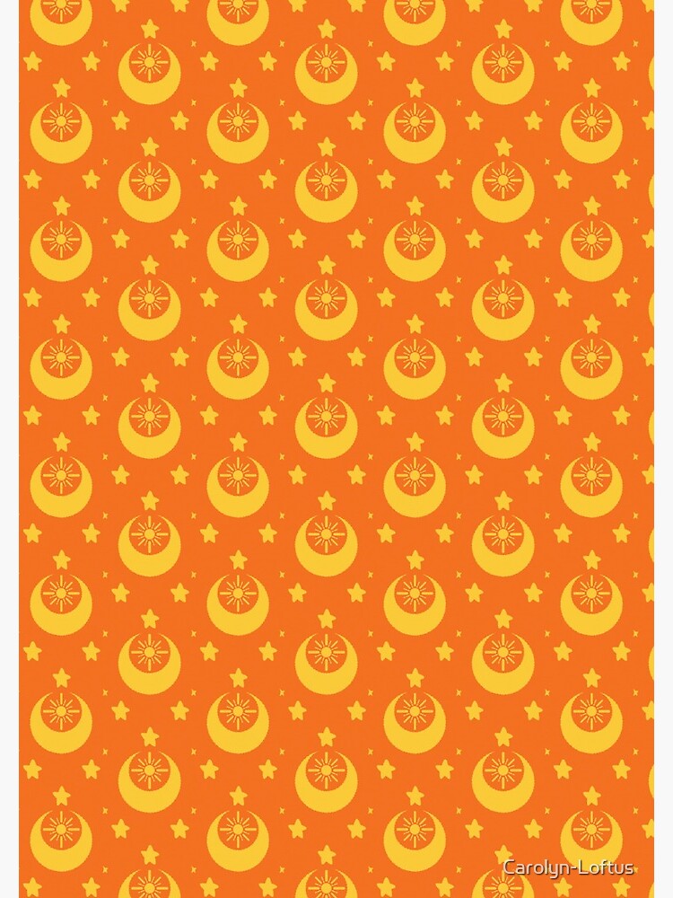 I am an Early Bird Doomed to the Life of a Night Owl, Sub Pattern (Orange) by Carolyn-Loftus