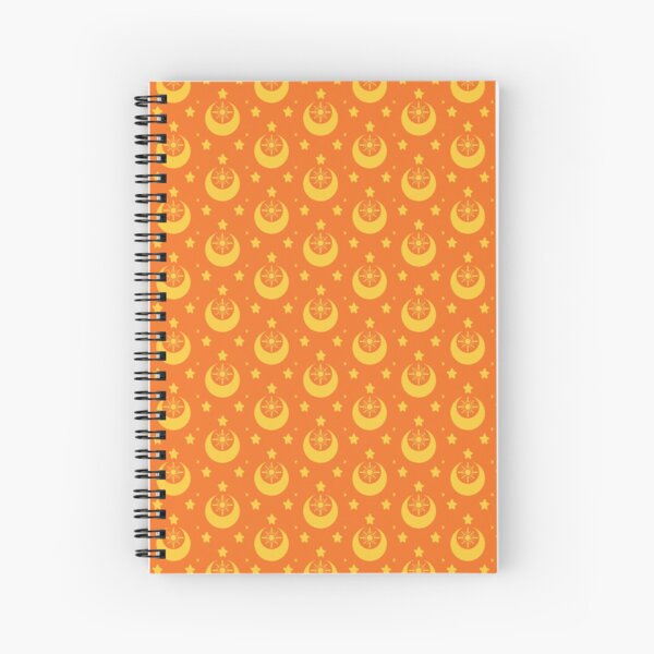 I am an Early Bird Doomed to the Life of a Night Owl, Sub Pattern (Orange) Spiral Notebook