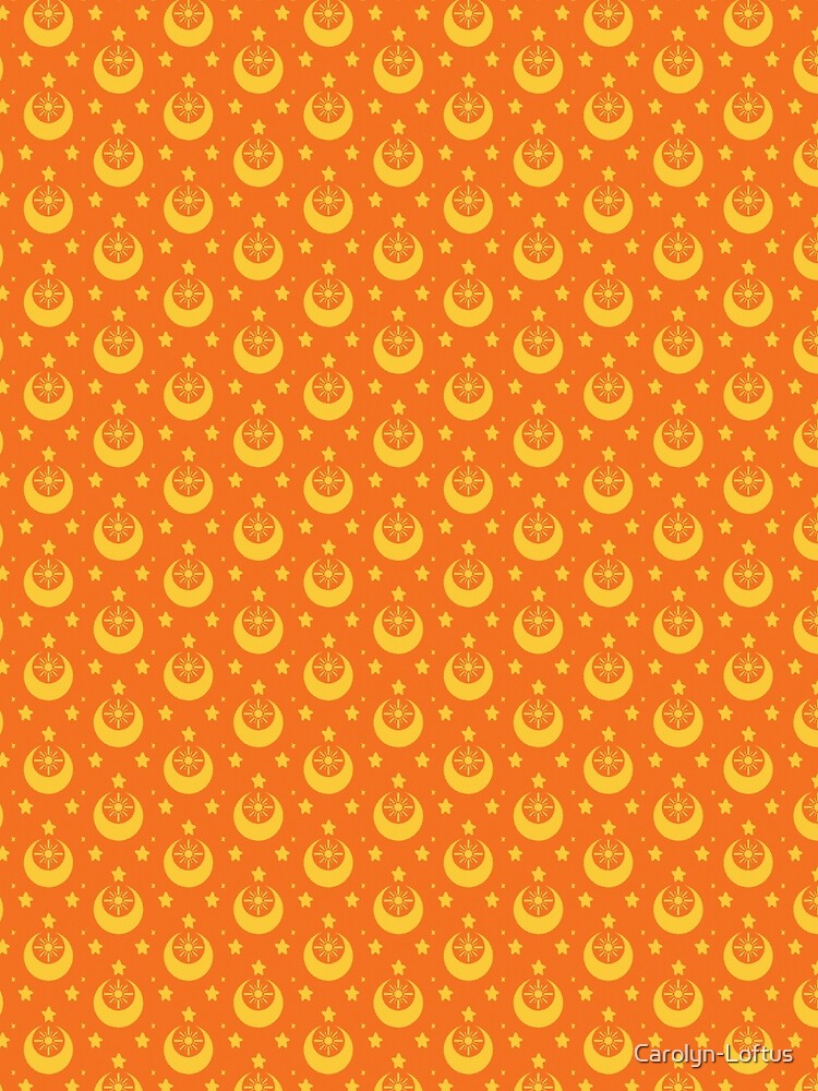 I am an Early Bird Doomed to the Life of a Night Owl, Sub Pattern (Orange) by Carolyn-Loftus