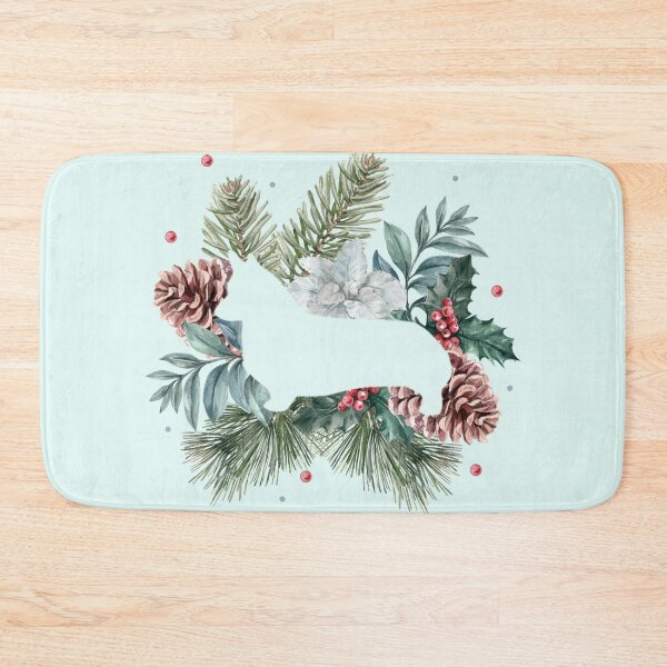 Item preview, Corgi Silhouette - Winter Leaves designed and sold by MaplewoodMerch.
