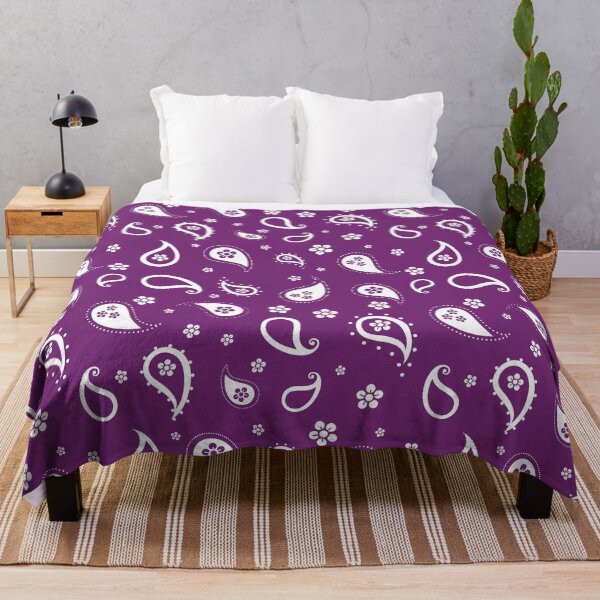 Item preview, Purple n White Paisley Bandana Dress Seamless Pattern Print designed and sold by ClaudiaFlores.