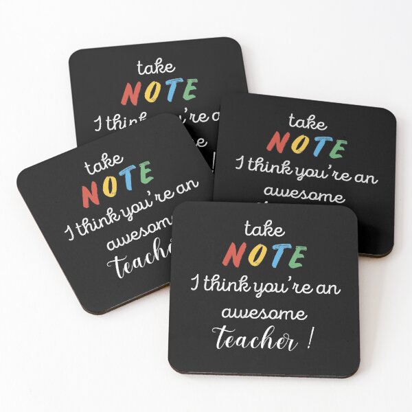 Item preview, Take NOTE i think you're an awesome teacher !  designed and sold by btilyas.