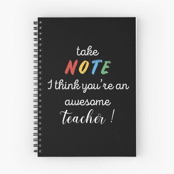 Item preview, Take NOTE i think you're an awesome teacher !  designed and sold by btilyas.