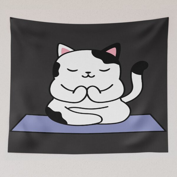 Item preview, Cat Meditation designed and sold by TrueTrippyArts.