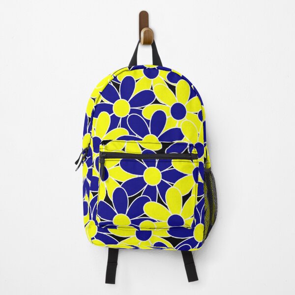 Item preview, Down Syndrome Blue and Yellow Flower Pattern designed and sold by ADownLife.