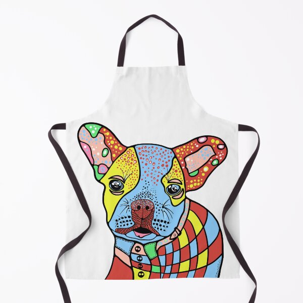Item preview, Sweet Little Puppy With A Patchwork Sweater designed and sold by macduffstudio.