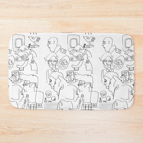Item preview, Air Travel Black White designed and sold by badlydrawnbabe.