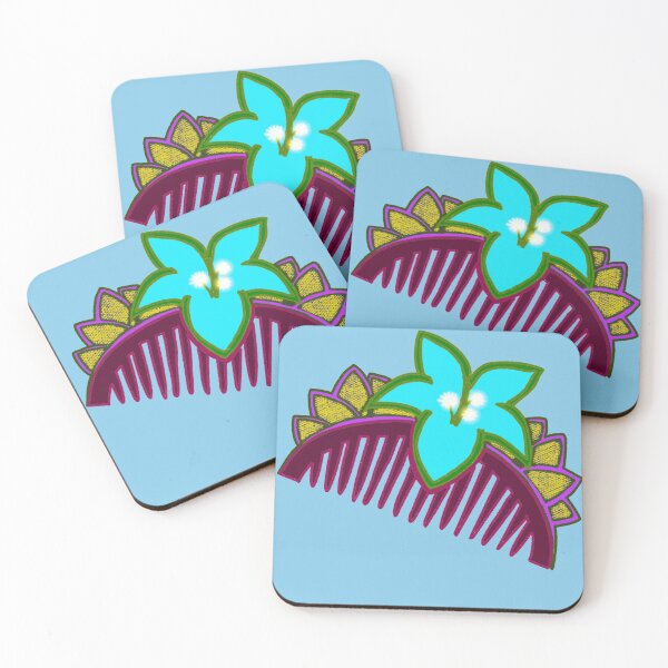 Item preview, Beautiful Small Comb with Flower  designed and sold by HappinessWorld.