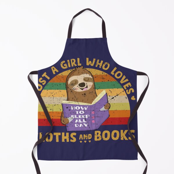 Item preview, Just a Girl who loves Sloths and Books Vintage Distressed designed and sold by tinypurpleland.