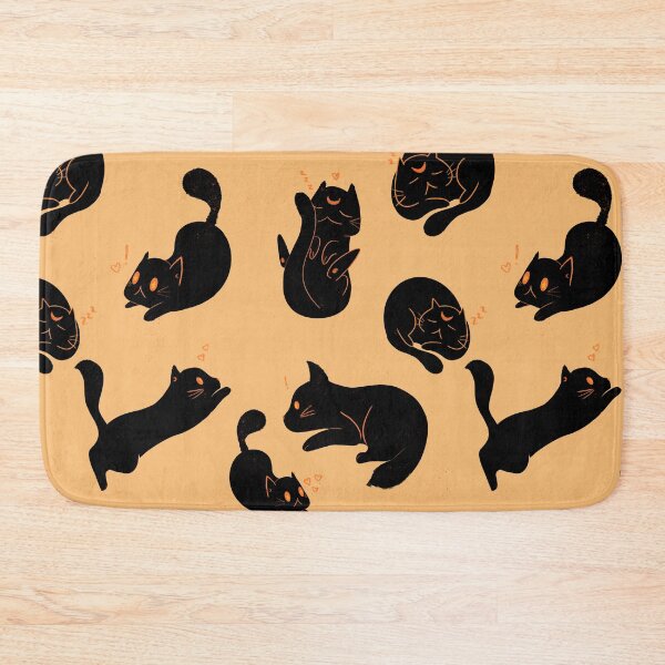 Item preview, Mischievous black cats designed and sold by CoffeePandaArt.