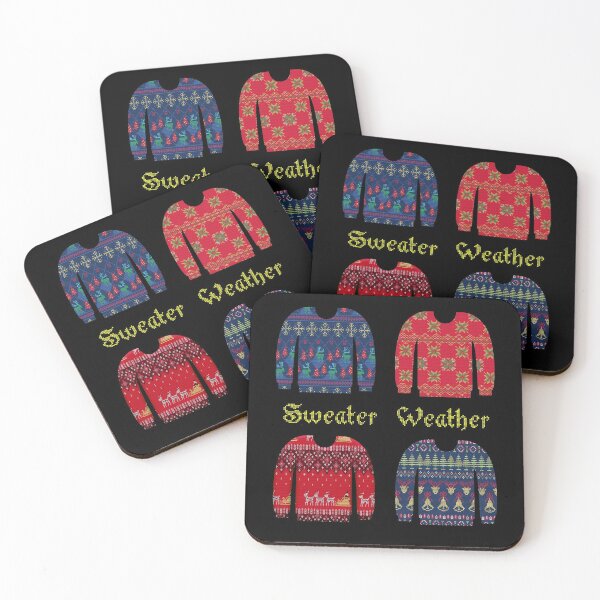 Artikelvorschau, Pulloverwetter - Winter - Ugly Sweater-helle Buchstaben entworfen und verkauft von ittybittyowl.