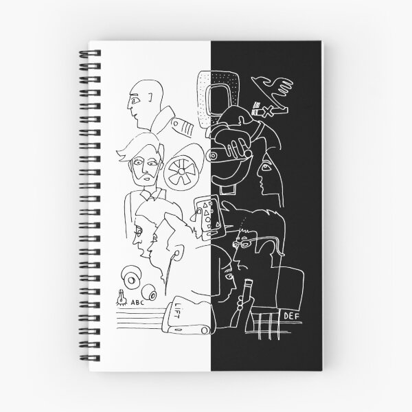 Item preview, Air Travel Split Black White designed and sold by badlydrawnbabe.