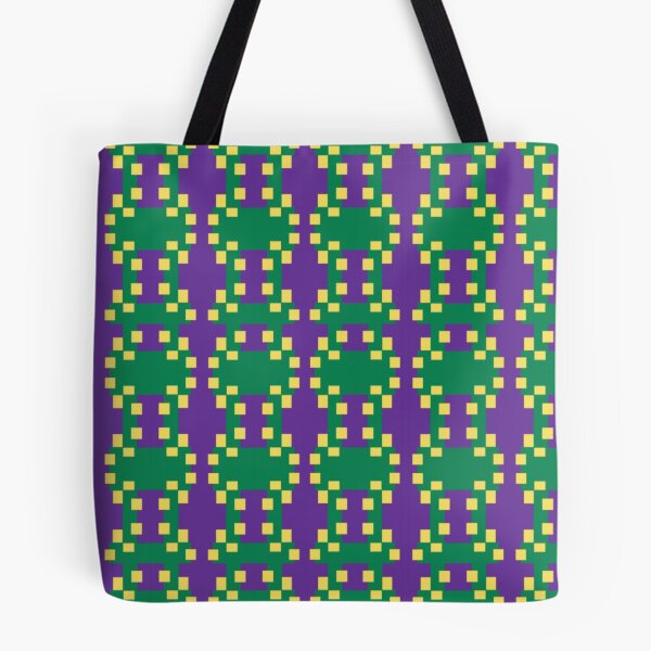 Item preview, Abstract Yellow Squared Dots Pattern on Purple designed and sold by Sendreka.