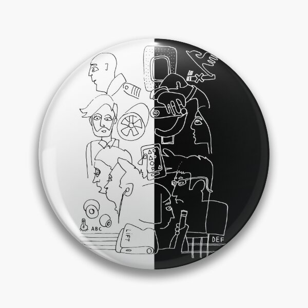 Item preview, Air Travel Split Black White designed and sold by badlydrawnbabe.