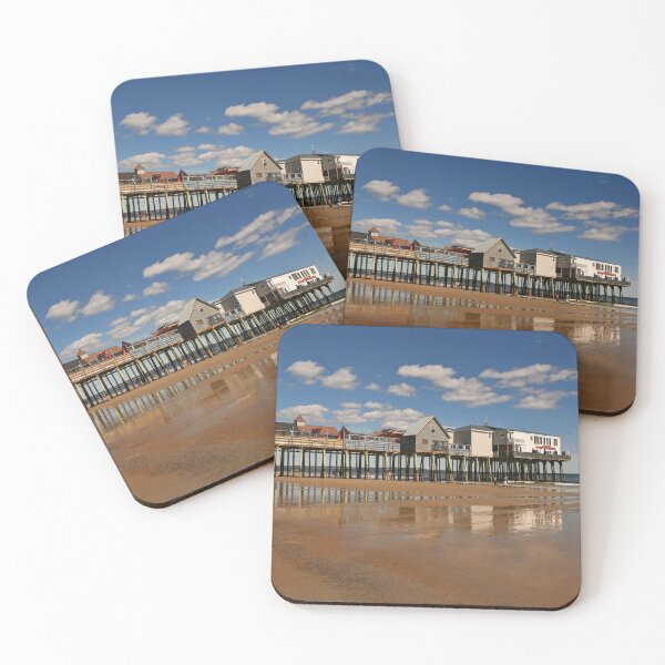 Item preview, Mid day low tide, Old Orchard Beach & Pier designed and sold by Poete100.